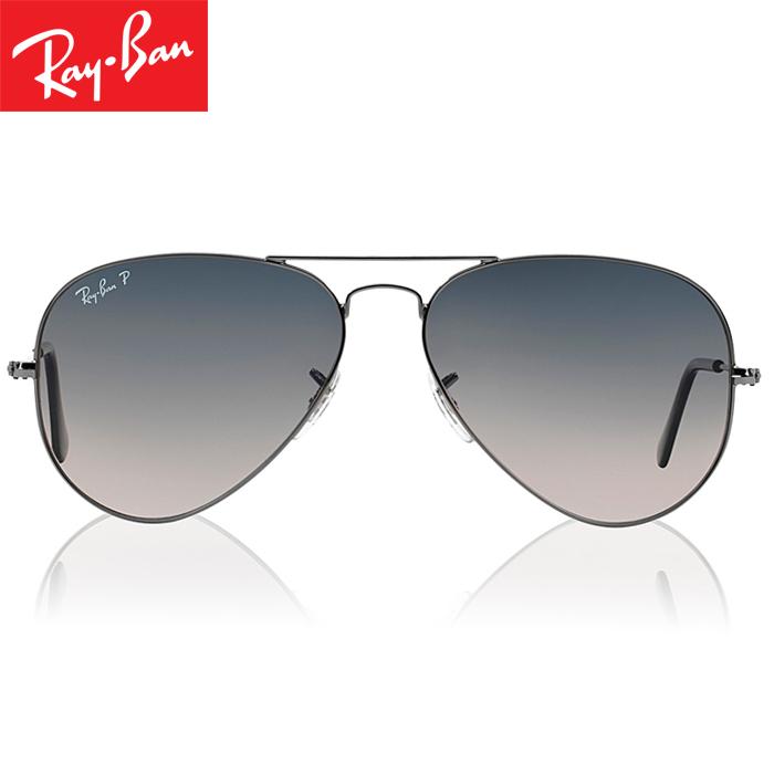 Rayban RB3025 004/78 58-14 Aviator Gradient Kacamata Pria Wanita Eye Wear Men Women Sunglasses Gunmetal Frame Grey Gradient Lens