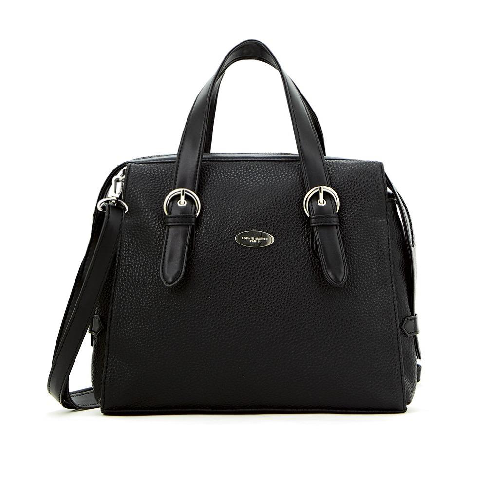 TAS SELEMPANG WARNA HITAM WANITA TERBARU MASA KINI MURAH DAN BAGUS BERKULITAS L'AFFIRME BAG T4272B5 DARI SOPHIE PARIS