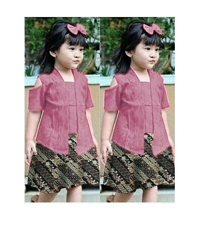Honeyclothing Kebaya Grina / Setelan Batik / Batik Anak Cewek / Kebaya Anak - Anak / Pakaian Anak