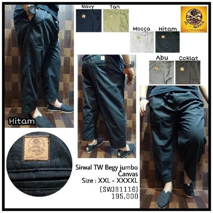 Sirwal Begi Tengku Wisnu Jumbo 2XL 3XL 4XL Al Amwa Muslim Gamis