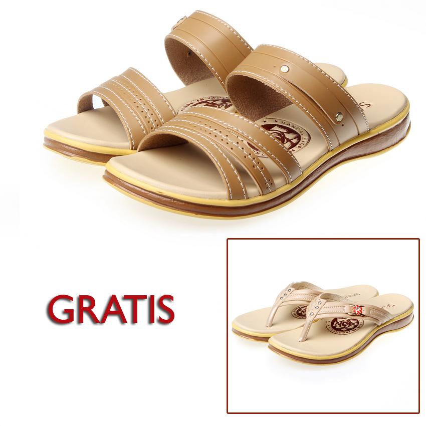 Salvora / Fashion wanita / sandal / sandal wanita / sandal wanita terbaru / sendal / sendal cewek / sendal wanita terbaru / sendal / sendal wanita S07 cappucino free S19 cappucino