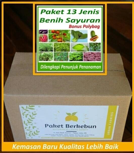 Paket Super 13 Jenis Bibit Unggul (pokcoy, cabe, tomat, pepaya dll) Terlaris di Lazada