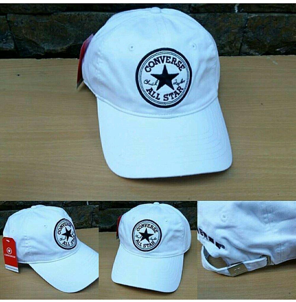 Topi Converse Import Ori - White di lapak Topi KanBaru topikanbaru
