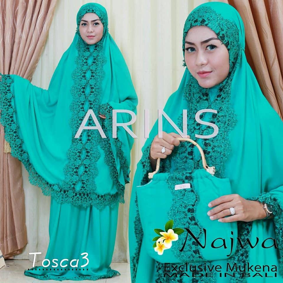 Yang Ready MUKENA BALI NAJWA ORI BY ARINS BALI (brown)