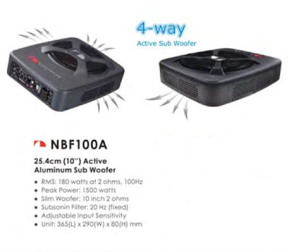 ** harga murah ** Subwoofer Aktif Active NBF100A Nakamichi NBF-100A Sub Kolong Underseat