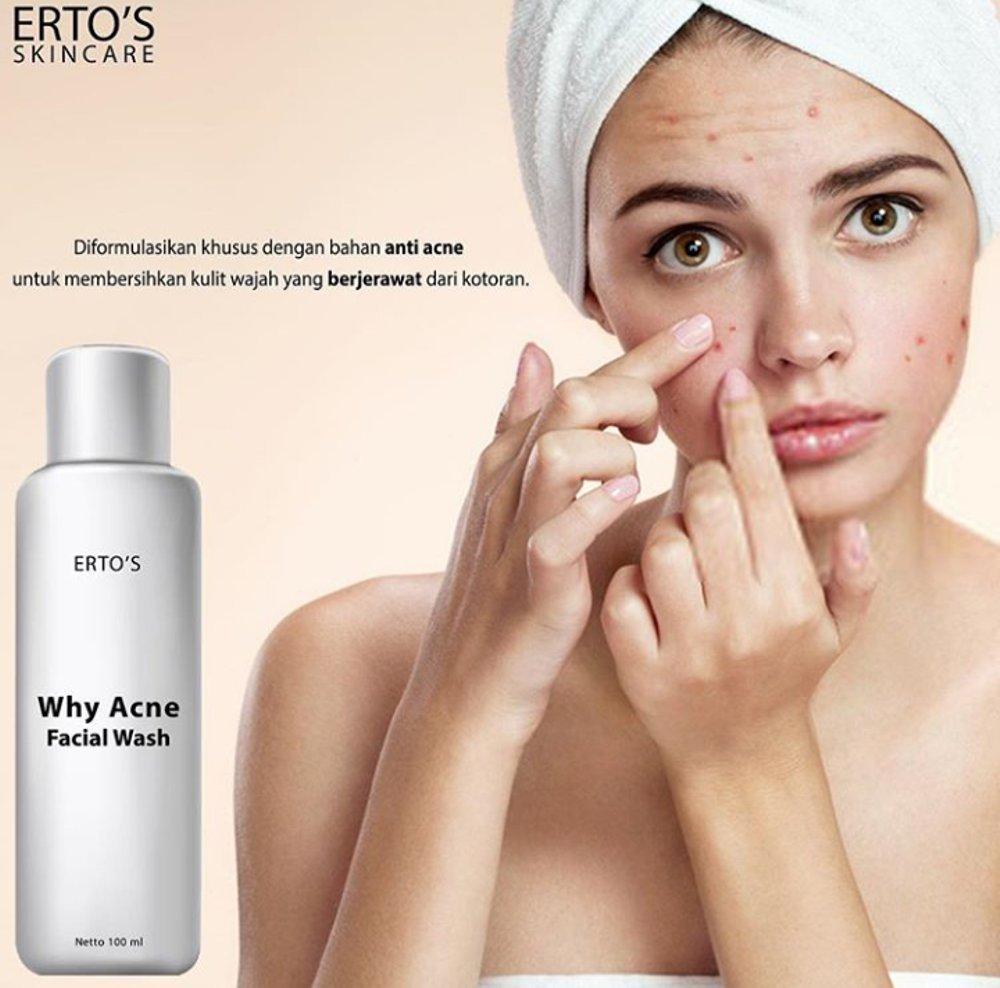 Ertos / Erto's Why Acne Facial Wash BPOM Original 100% / 100ml