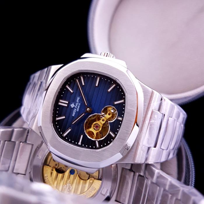 Restock!! Jam Tangan Pria Merk Patek Philippe Naitilus Geneva Automatic Free Yes - ready stock