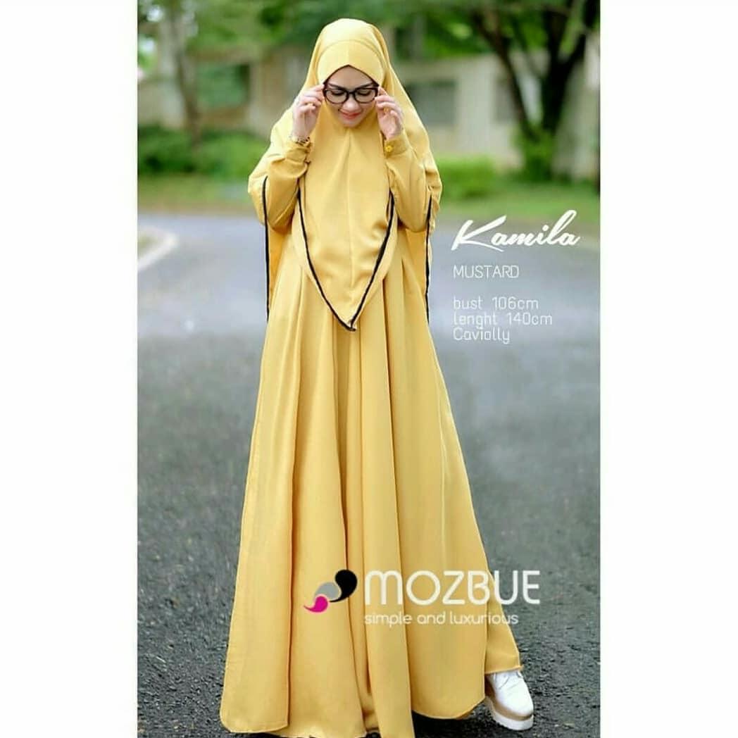 Baju Wanita Baju Gamis Baju Murah Baju Muslimah Baju Modern Kamila Syarii + Kerudung Khimar