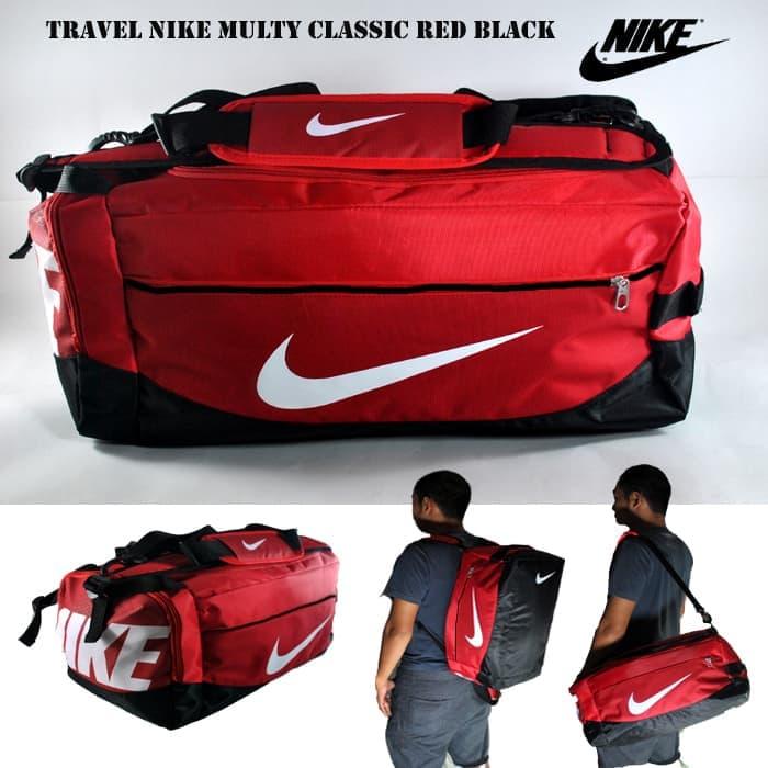 TERLARISS!!! - TAS RANSEL TRAVEL BACKPACK NIKE JUST DO IT - Hitam