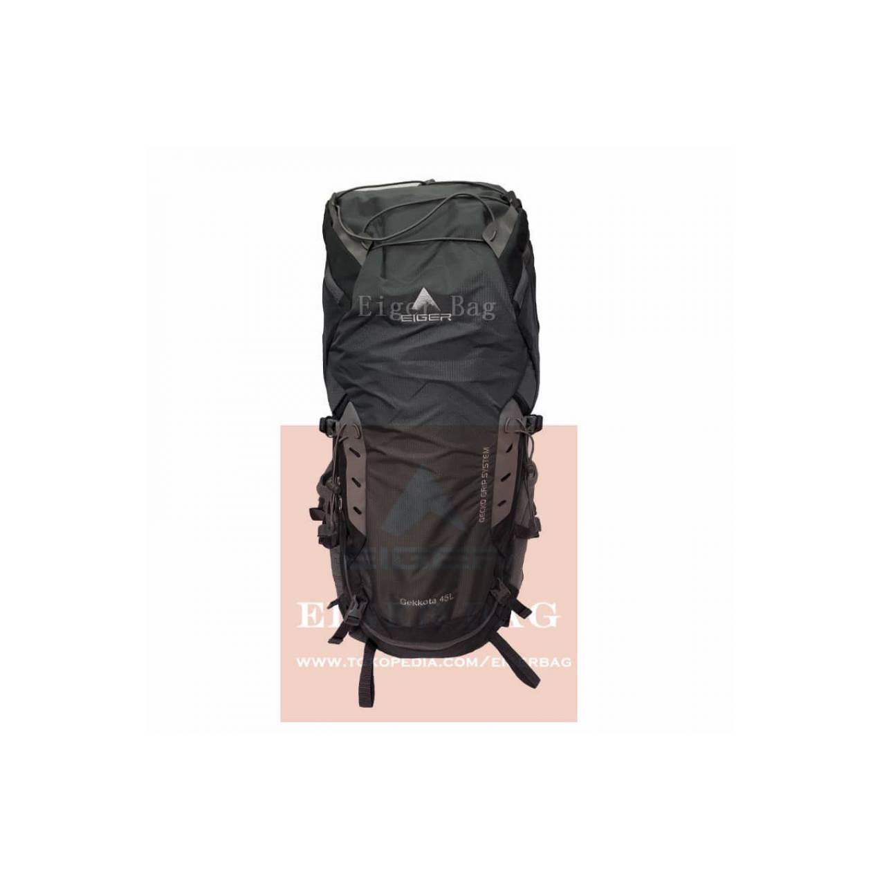 Tas Carrier Eiger 1197 Black Gek 45L - Tas Gunung/Trekking/Travel