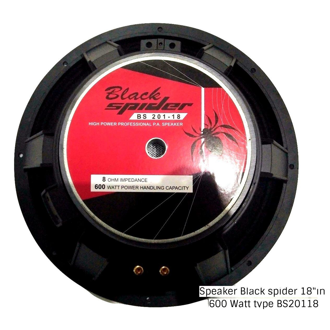 Speaker Black Spider 18in Type 20118 Coran