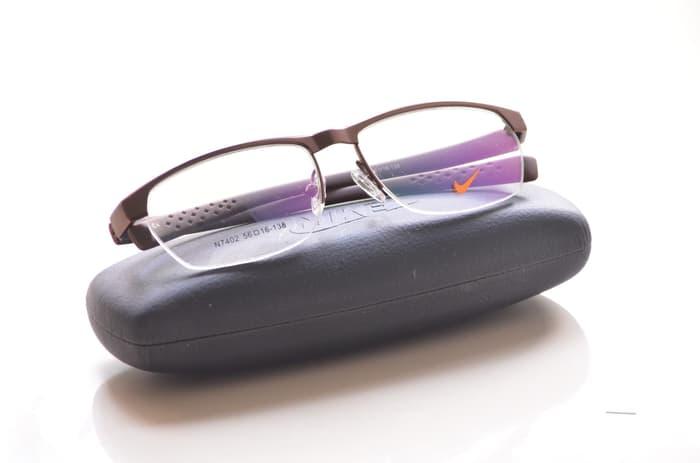diskon 15%!! Kacamata Minus Nike N7402 (Frame+Lensa) Pria Anti Radiasi - ready stock