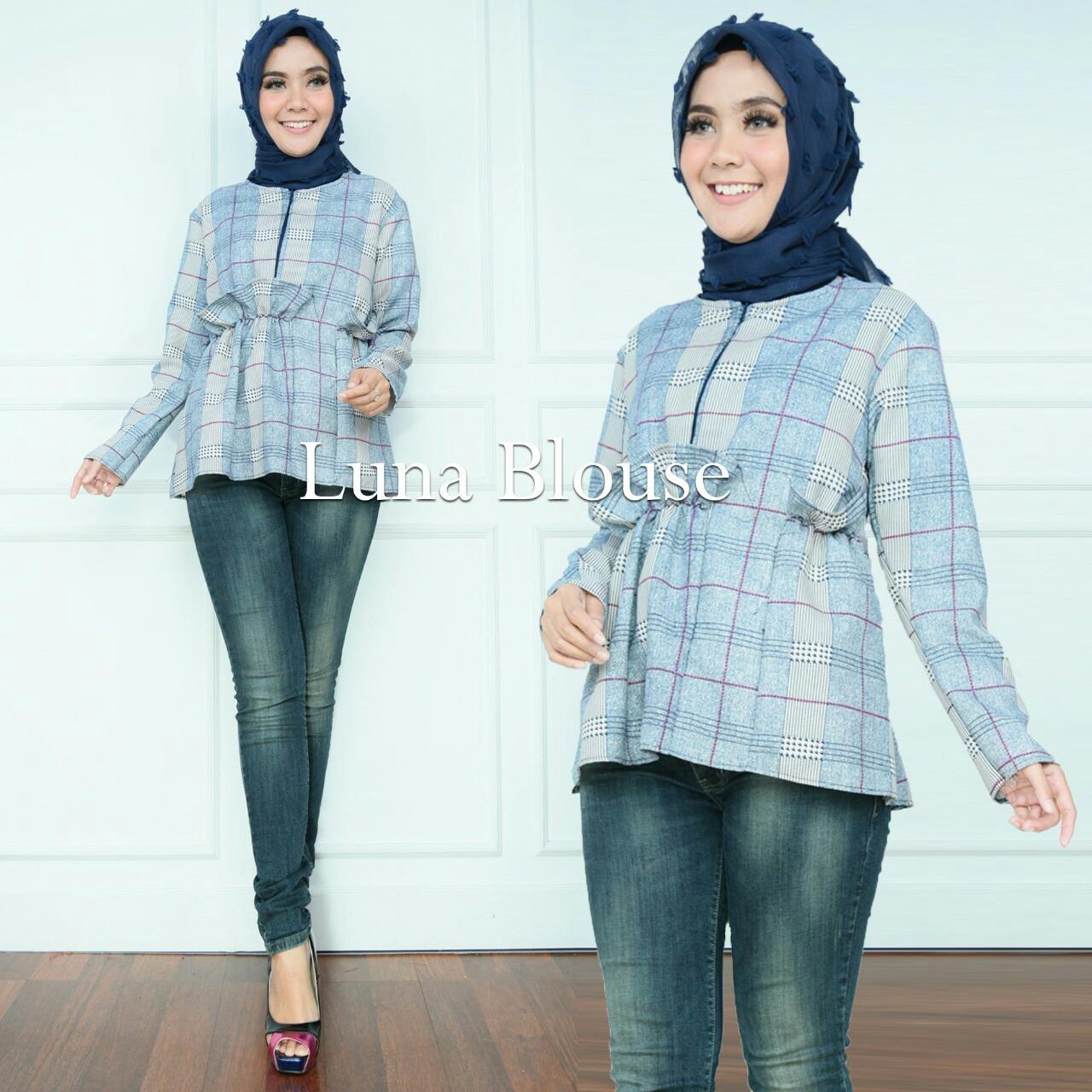 Fashion Story - Blouse Cantik Murah / Blouse Baju Muslim / Atasan Muslim High Quality / Baju Real Pic