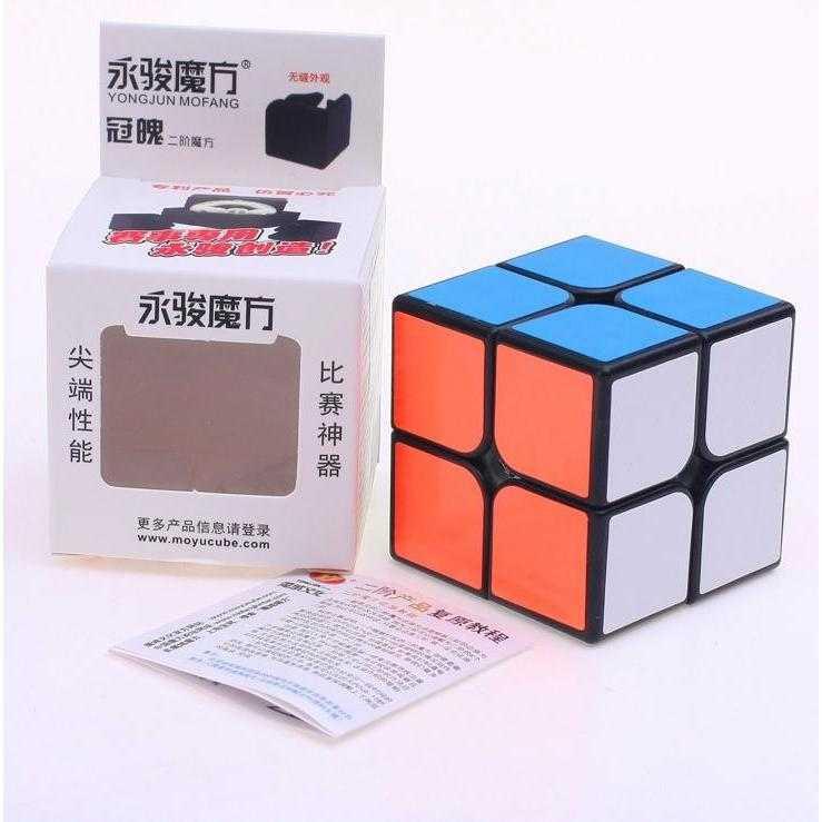 Rubik 2x2 Yongjun Guanpo Blackbase / Jual Rubik Murah | Toy