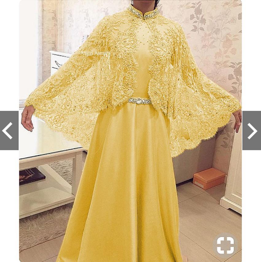 IndonesiaHeritage Gamis Pesta Brukat Impor Mewah Elegan Original Real Pic Gamis Syari Pesta Premium Modern Fashion Baju Kondangan Lebaran Muslimah Muslim Wanita Terbaru Kekinian Gaun Pesta Hijaber Party Maxi Dress Kebaya Modern Wisuda Brokat Jumbo ihanggi