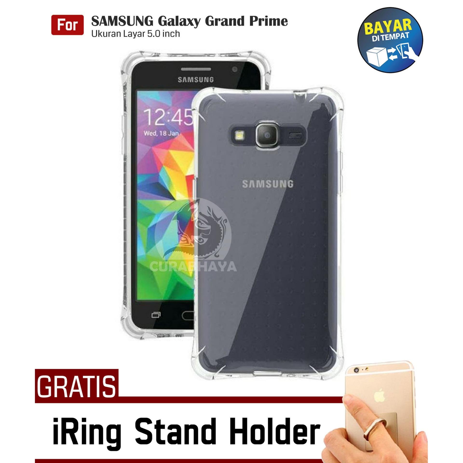 AirShock Samsung Galaxy Grand Prime (G530) / +Plus / Duos | Anti Crack Premium Softcase Cushion ShockProof + Gratis Free iRing Stand