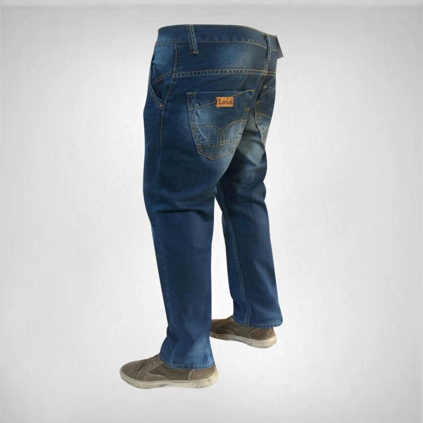 Celana panjang pria-Model Reguler / Jeans Pria Lois Standar Bahan Jeans Denim