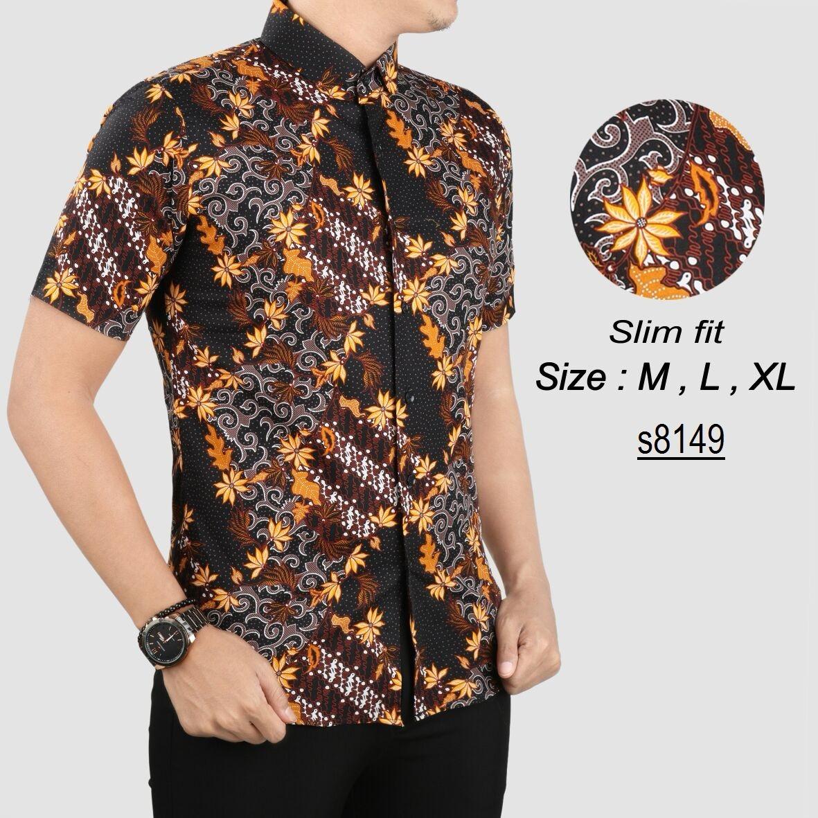 Batik Pria Modern Kemeja Pria Slim fit WW15