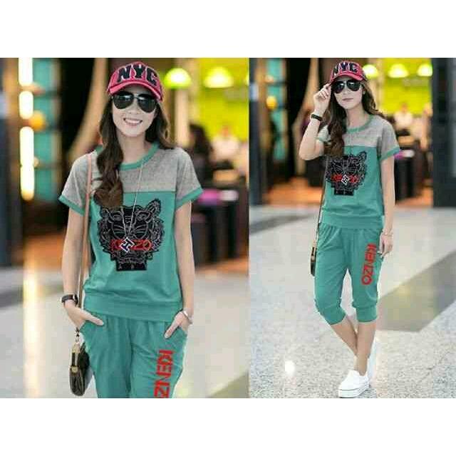 Queenshop Stelan Kenzo / Set Wanita / Setelan Wanita Queenshop Stelan Kenzo / Set Wanita / Setelan Wanita