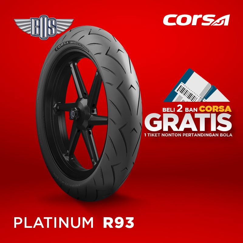 Ban Motor Corsa (Front/Rear) R93 120/60-17-TUBELESS GRATIS JASA PASANG