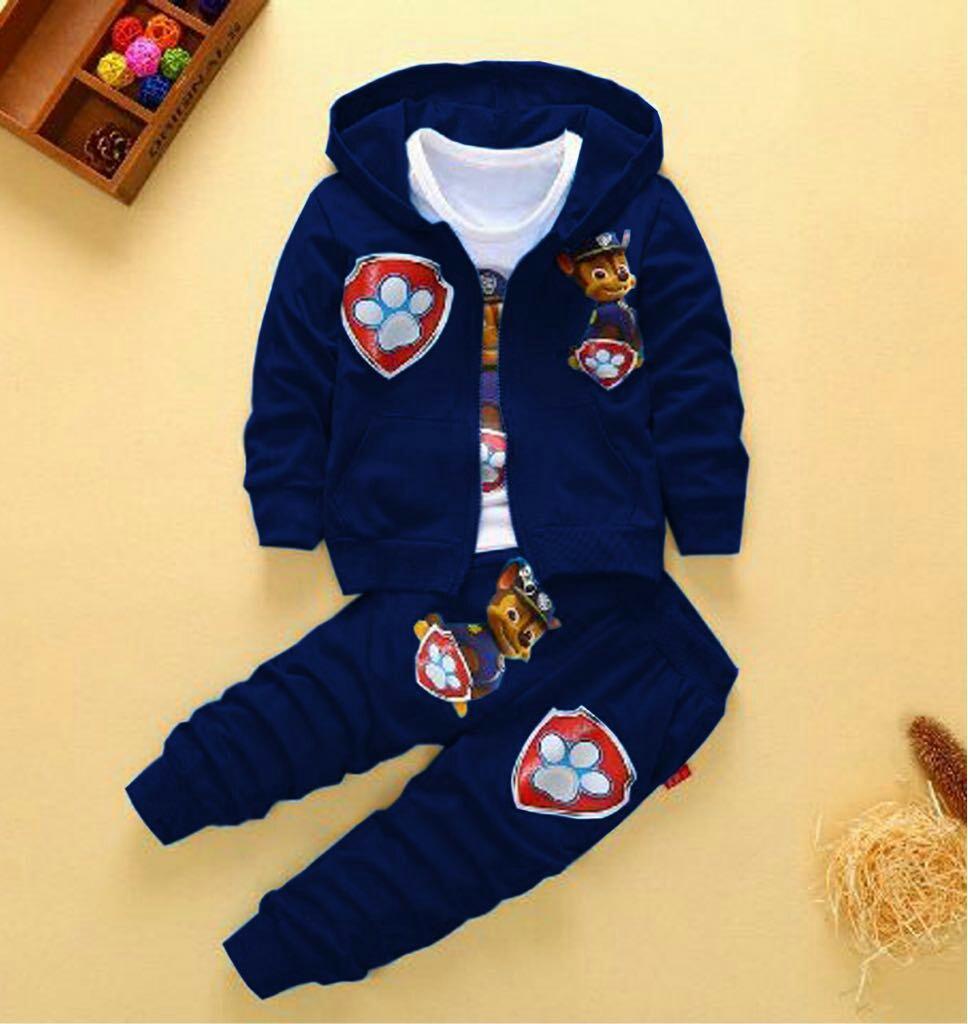 T-OS Pakaian Anak Setelan Paw Patrol Jaket,Inner & Celana Panjang