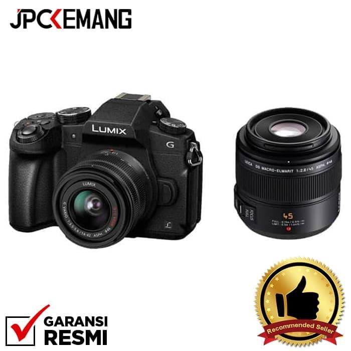 Panasonic Lumix DMC-G85 kit 14-42mm with Leica Elmarit 45mm f/2.8 jpckemang GARANSI RESMI