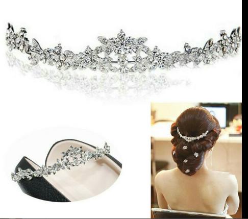 aksesoris rambut/kerudung wanita: mahkota hairband pesta pernikahan