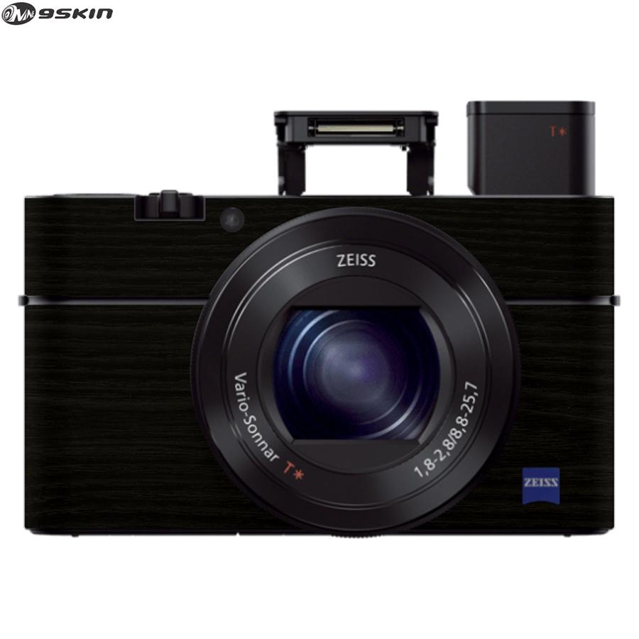 9Skin - Premium Skin Protector untuk Kamera Digital Sony RX100 III - Tekstur Wood - Hitam