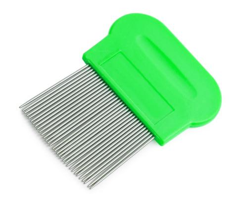 Berguna Anoplura Sisir Kutu Cootie Stainless Steel Kutu Sisir untuk Flea Sisir Kutu Rambut - Hijau