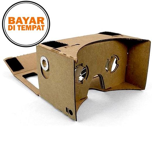 Rimas Cardboard Virtual Reality Large Size For Smartphone Up To 6 Inch - Black Magnet Hitam - Card Board Papan Vr Ukuran Besar Sampai 6inch Oem Hp