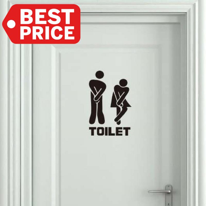 Sticker Dudukan Toilet Sticker Tembok Multifungsi Lucu 