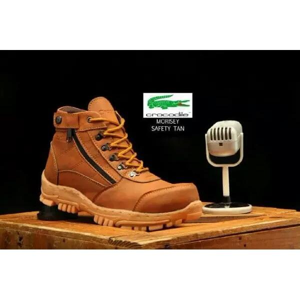 crocodile - sepatu pria sepatu boots pria sepatu safety pria warna coklat