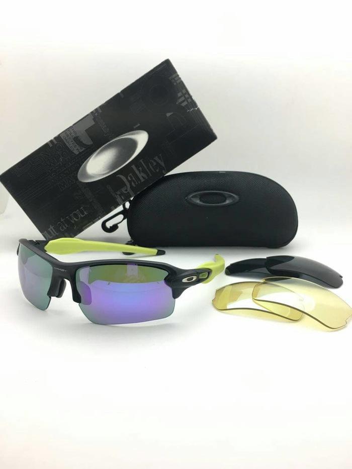 Sedang Diskon!! Kacamata Oakley Flak 3 Lensa + Fullset - ready stock