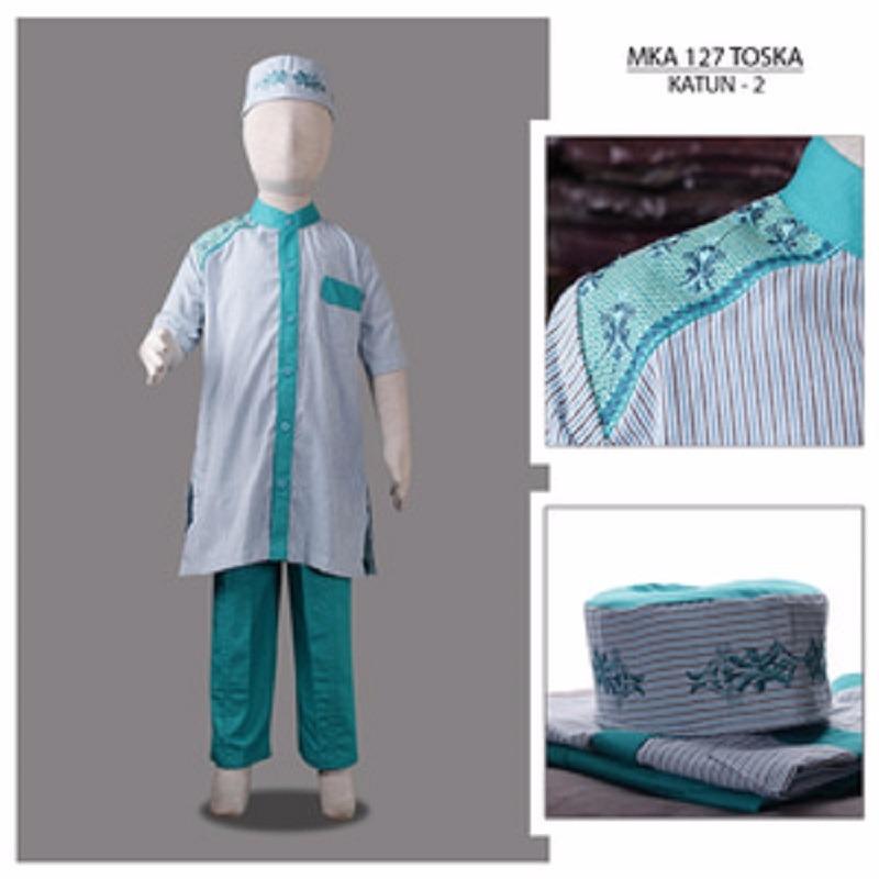 MKA127Tosca(8-10tahun) baju koko anak grosir murah