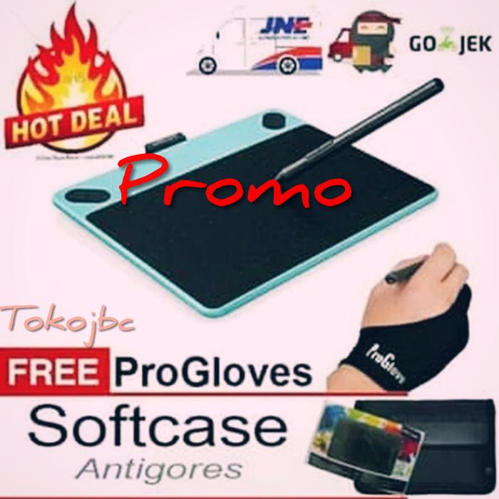 Terbaru!! Wacom Jbc Promo Februari 2016 Intuos Comic Mint Blue Cth 490 Resmi - ready stock