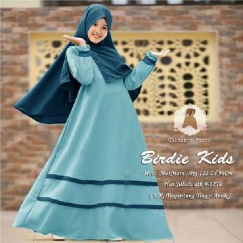 SUPPLIER GROSIR 15688 Y11 BAJU MUSLIM ANAK PEREMPUAN MAXI DRESS LENGAN PANJANG MAXY PAKAIAN BUSANA PESTA WANITA SYARI GAMIS KIDS TERBARU WARNA TOSCA MURAH TERMURAH BAHAN MAXMARA LOTUS