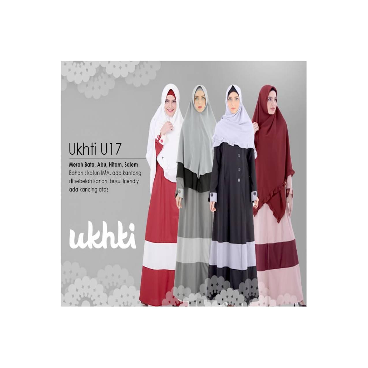 U17 UKHTI Gamis Bahan Katun Ima