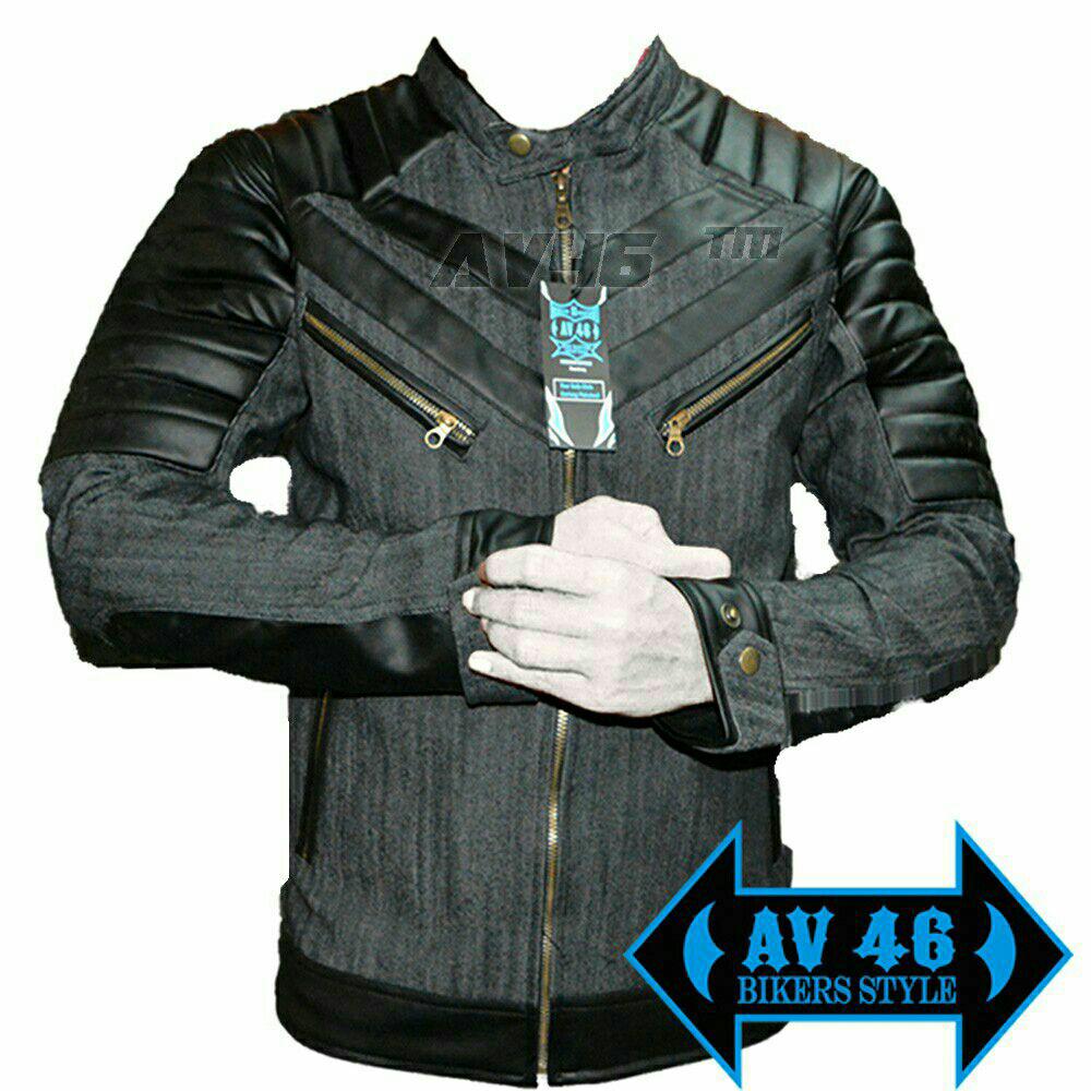 AV46 Jaket Motor Denim V1 / Jaket Bikers Motor / Jake Jeans