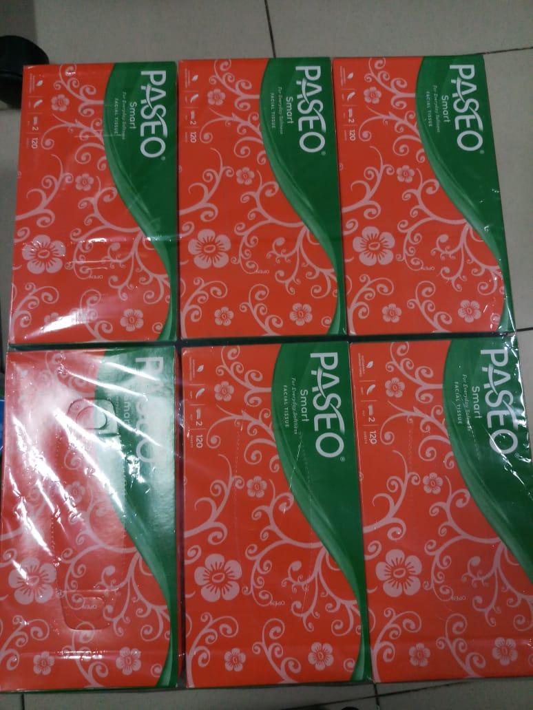 PAKET HEMAT !!! 12 Pcs PASEO BOX Original Tisu Tissue Smart 120 sheets 2 ply ( ISI 12 PCS )