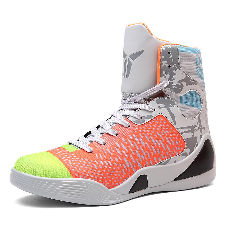 Profesional Asli Sepatu Keranjang Pria Latihan Sneakers Renda Hingga Keranjang Homme Autentik Olahraga Siswa Antislip Baloncesto Basquet Sepatu Keranjang Pria profesional
