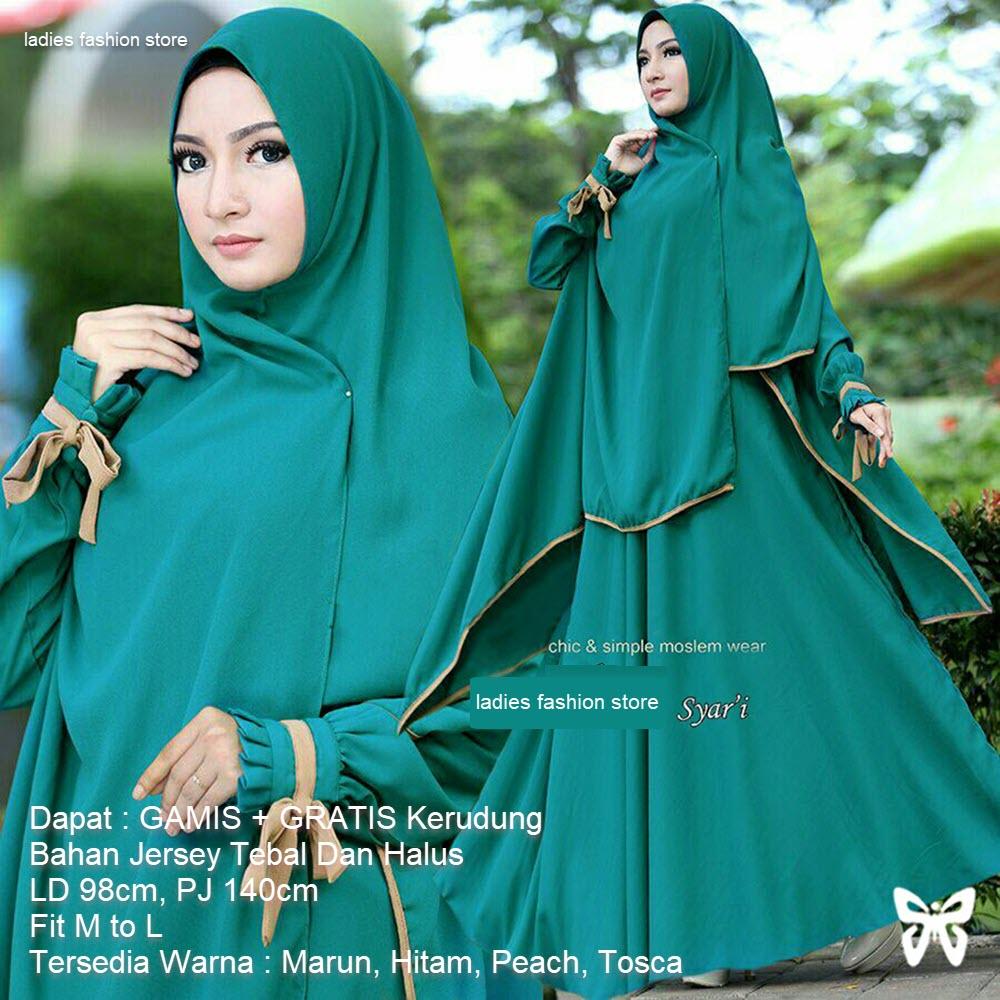 Gaun Gamis Syari GRATIS BERGO dan BUSUI / Gamis Syar'i Maxi / Dress Gamis / Gamis Muslimah Modern / Gaun Muslimah Murah / Baju Muslim Model Baru / Gamis untuk Pesta / Gamis Polos Sederhana / Gamis Terlaris / Pakaian Baru(sael) SS - TOSCA HITAM MARUN PEACH