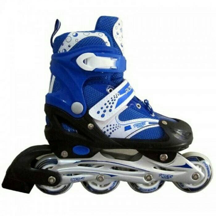 HARGA DISKON!!! sepatu roda inline power super 6032 -biru- - H6qQWD