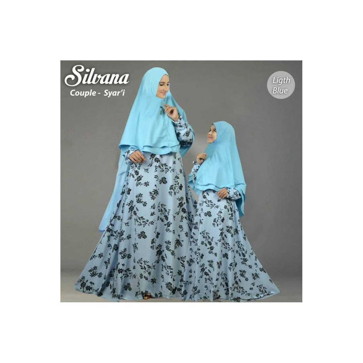 Gamis couple baju dress maxi pesta muslim ibu anak syari xxl xl jumbo