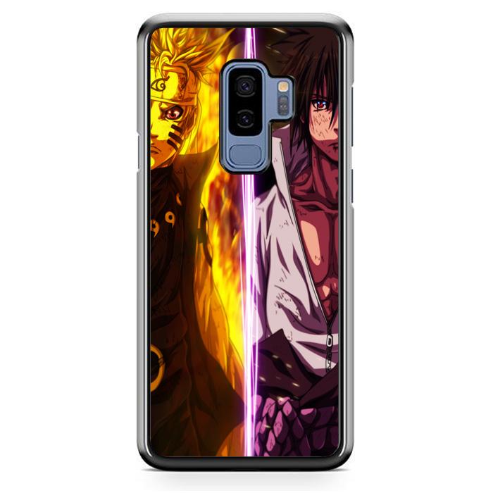 Casing Hardcase Samsung Galaxy S9 Plus Motif Naruto Vs Sasuke Manga J0320