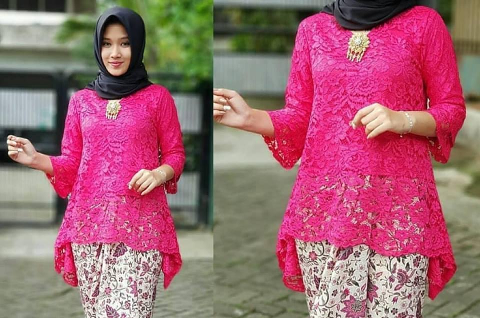 Atasan kebaya brukat rinjani / kebaya brukat / kebaya modern / baju wanita / pakaian tradisional