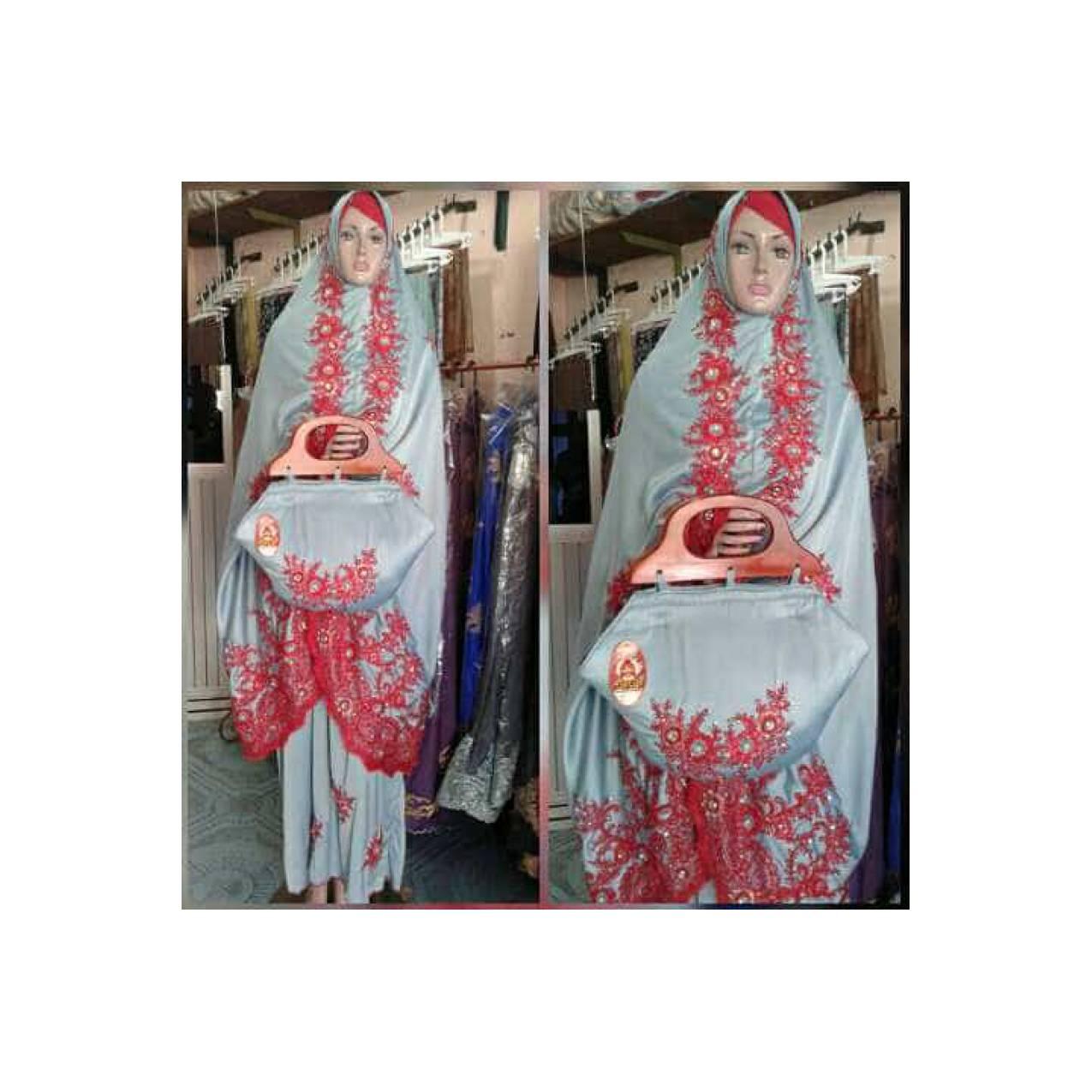 Mukenah Dhubai full Brukat variasi Payet & Mata by Btq ANA