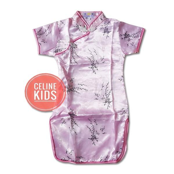 Celine - Dress Baju Cheongsam anak cewek Perempuan - Pakaian imlek import