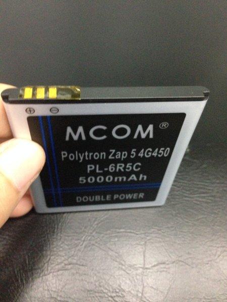 Baterai Polytron Zap 5 4g 450 Pl-6r5c 5000Mah Mcom Double Power