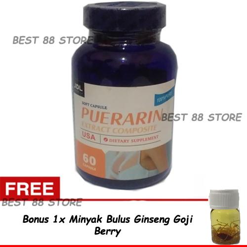 Puerarin Capsul New Formula Obat Pembesar Pengencang Montok Payudara Yang Paling Laris & Garansi Anti Gagal Pembesar Original Puerarin New Formula Pembesar Pengencang Payudara Obat Herbal Alami Promo Termurah Aman+ FREE Minyak Bulus Ginseng Goji Berry