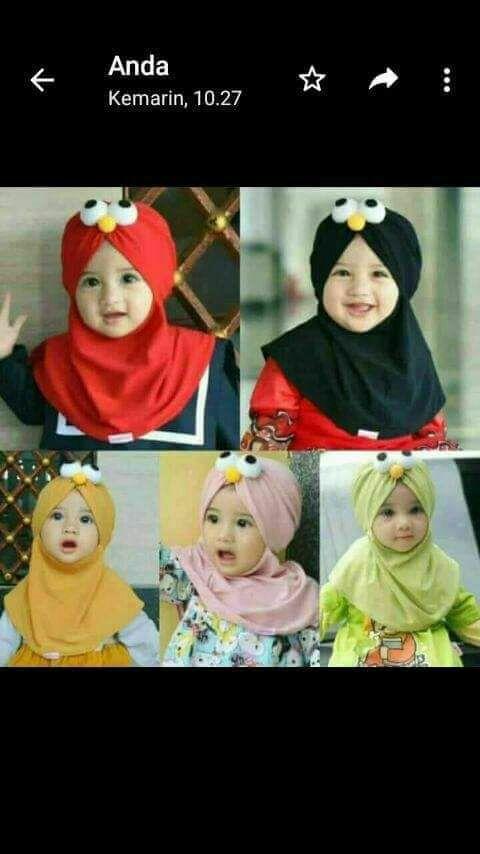3 pcs Hijab elmo Krudung Instan Anak Cantik terbaru